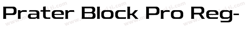 Prater Block Pro Reg字体转换